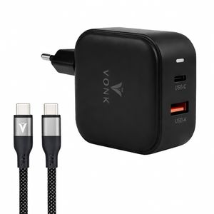 شارژر دیواری 45 وات وونک مدل PD‑45W به همراه کابل دو متری USB-C